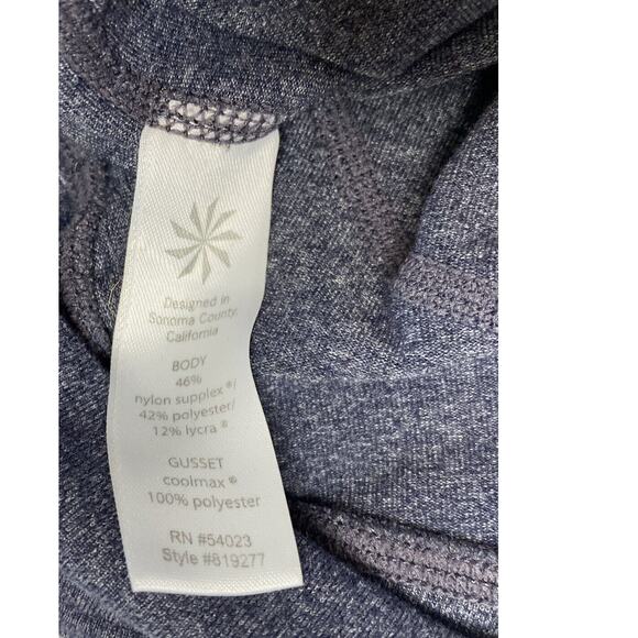 ATHLETA Kickbooty Gray Crop Straight Leg Workout Pants Size Small #819277 - Picture 5 of 8